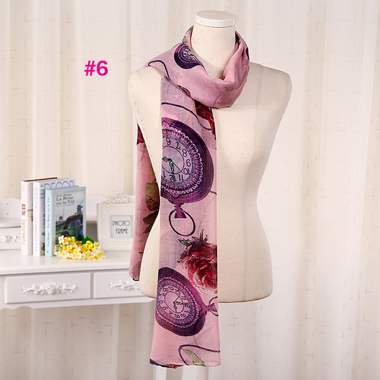 Wholesale rose viscose scarf