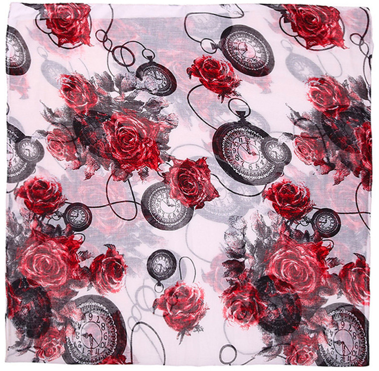 Wholesale rose viscose scarf