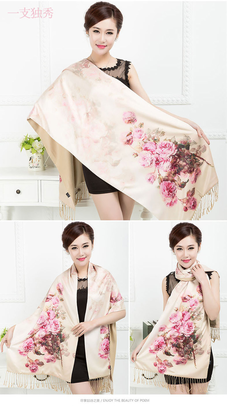Wholesale silk digital printing scarf