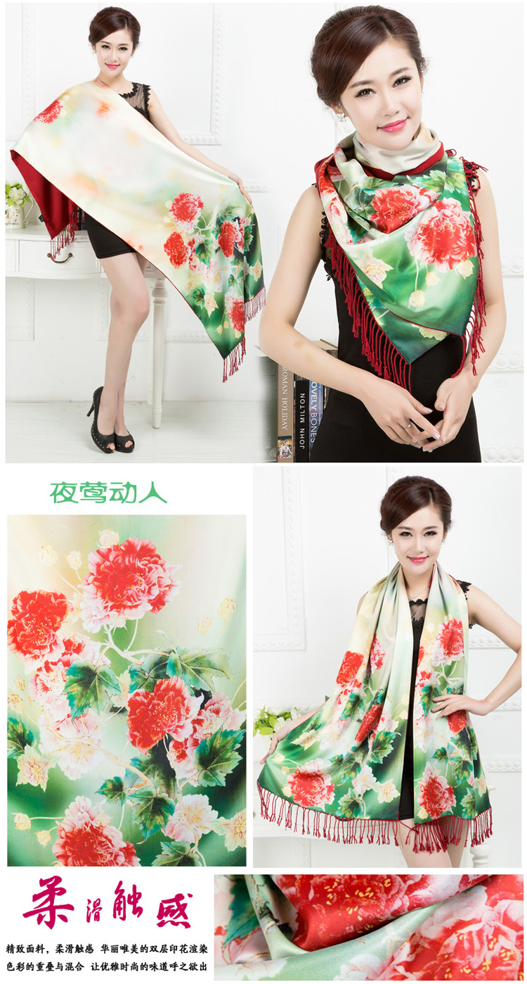 Wholesale silk digital printing scarf