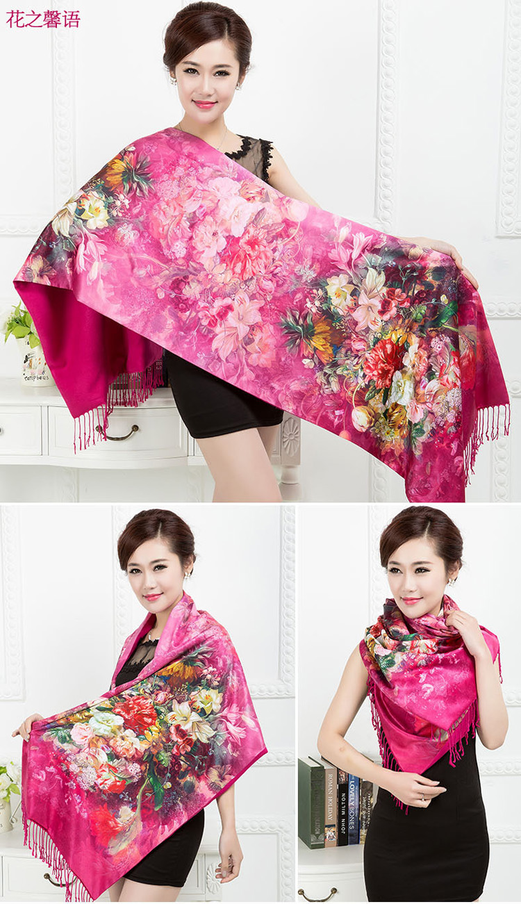 Wholesale silk digital printing scarf