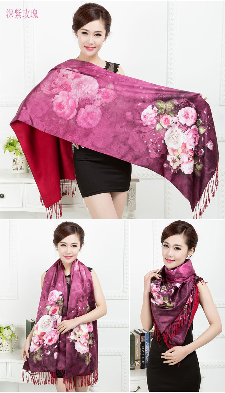 Wholesale silk digital printing scarf