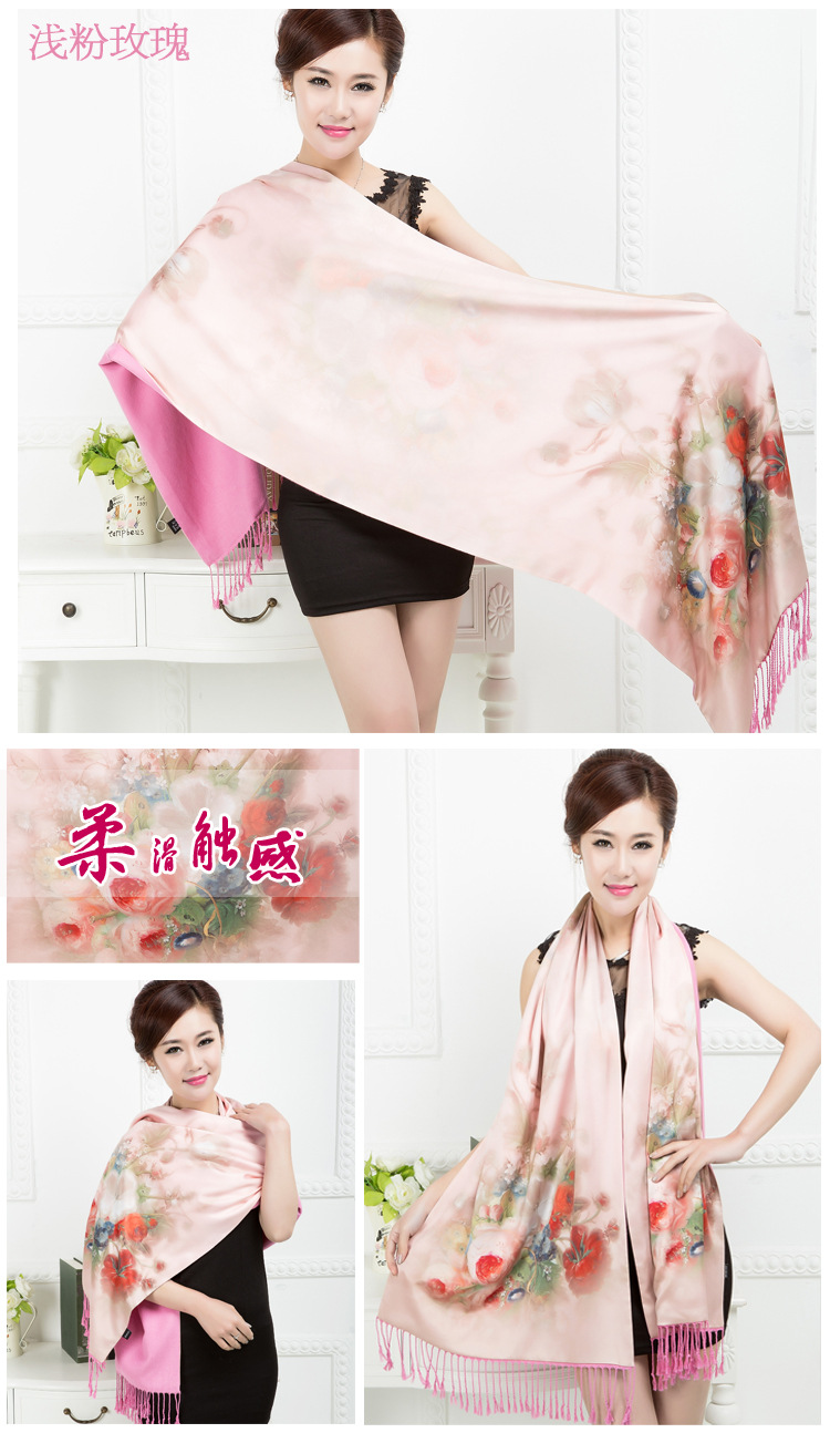 Wholesale silk digital printing scarf