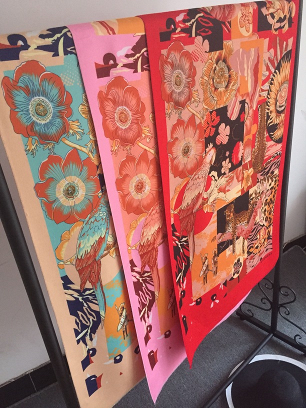 Warm scarf machine embroidery design