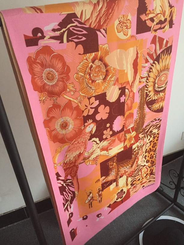 Warm scarf machine embroidery design