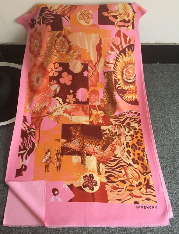 Warm scarf machine embroidery design