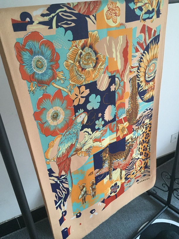 Warm scarf machine embroidery design