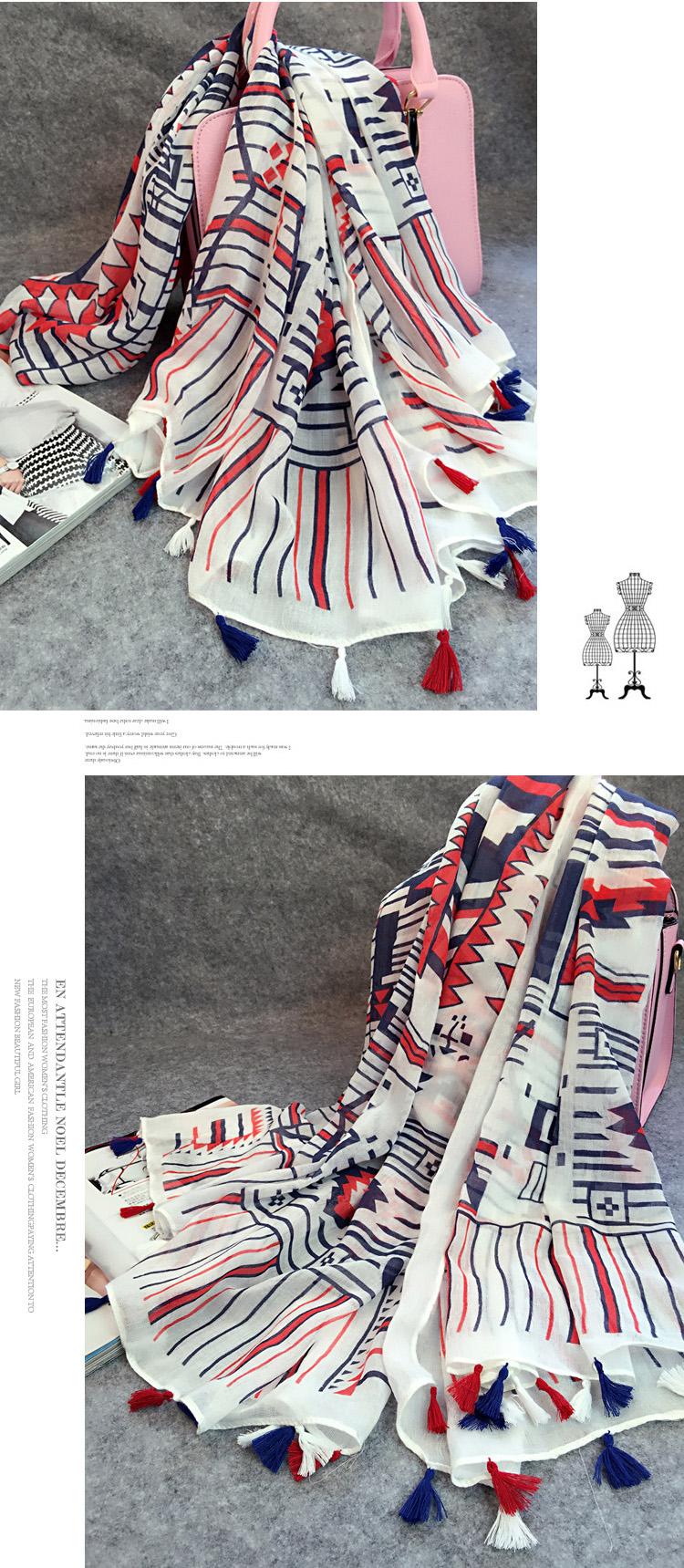 Wholesale viscose scarf fabric