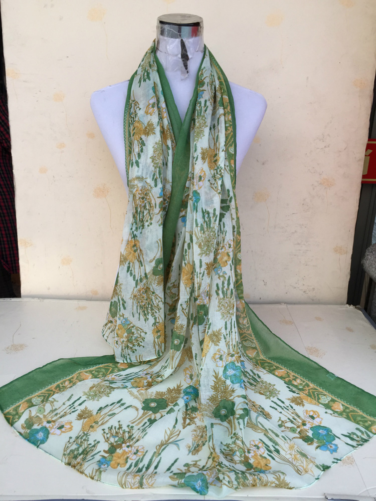 Floral viscose scarf wholesale