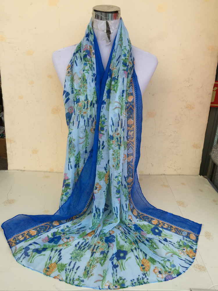 Floral viscose scarf wholesale