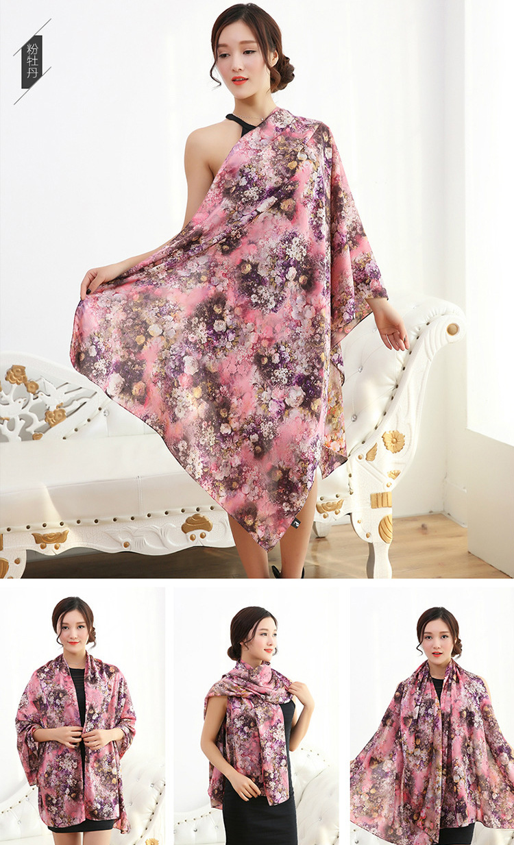 Wholesale satin silk scarf women