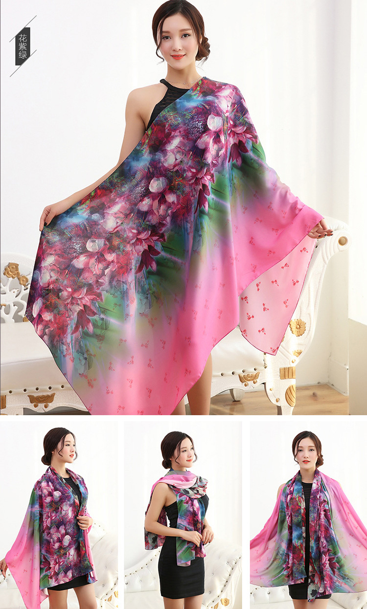 Wholesale satin silk scarf women