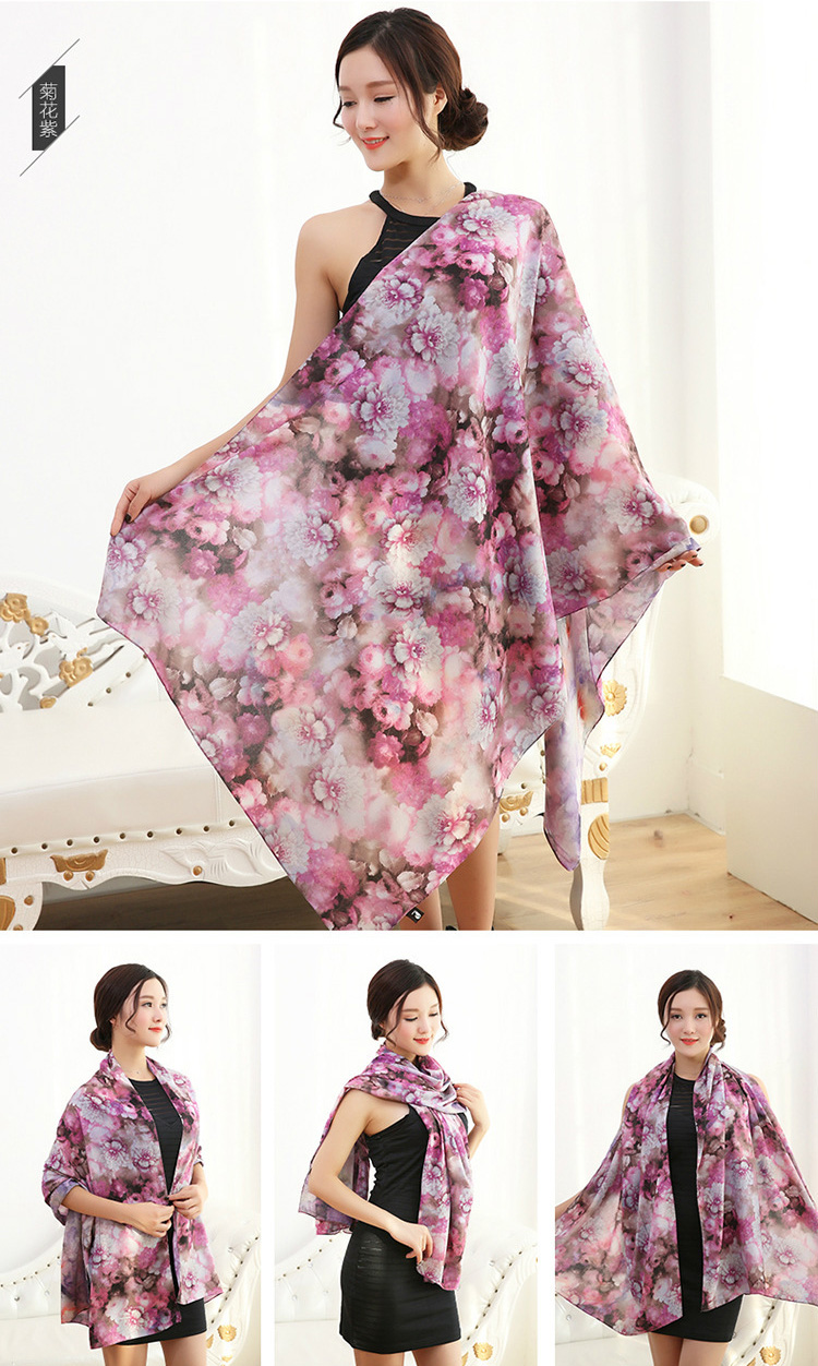 Wholesale satin silk scarf women