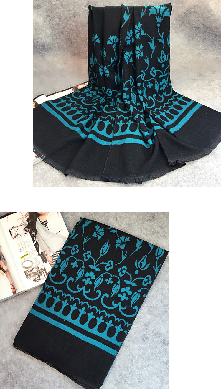Women fringed cashmere scarf wholesale