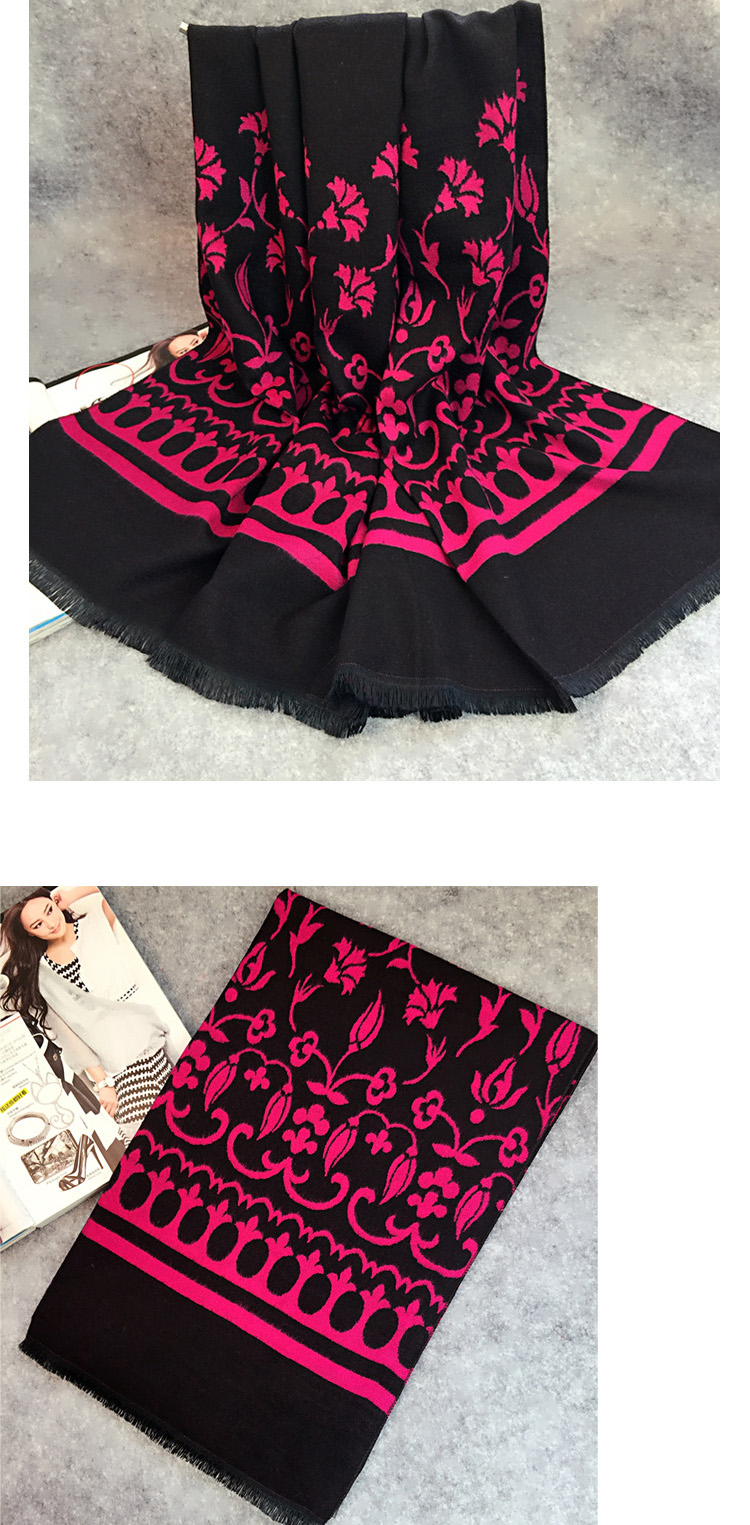 Women fringed cashmere scarf wholesale