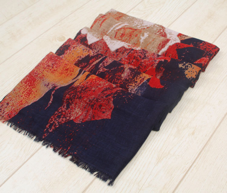 Wholesale rose cotton shawl
