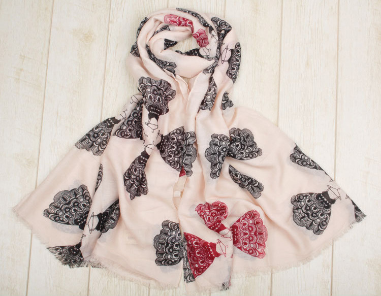 Wholesale silk cotton long scarf