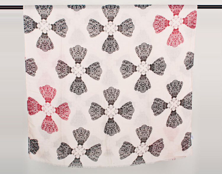 Wholesale silk cotton long scarf