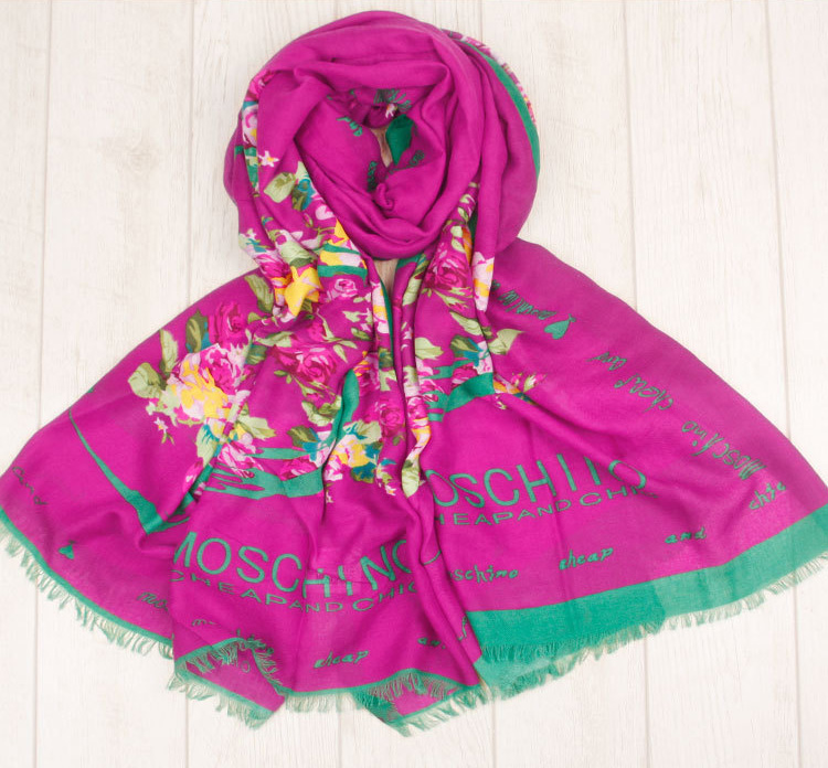 Women cotton floral scarf