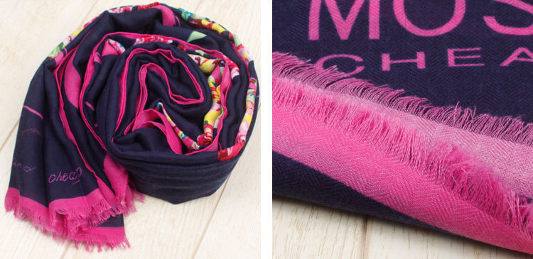 Women cotton floral scarf