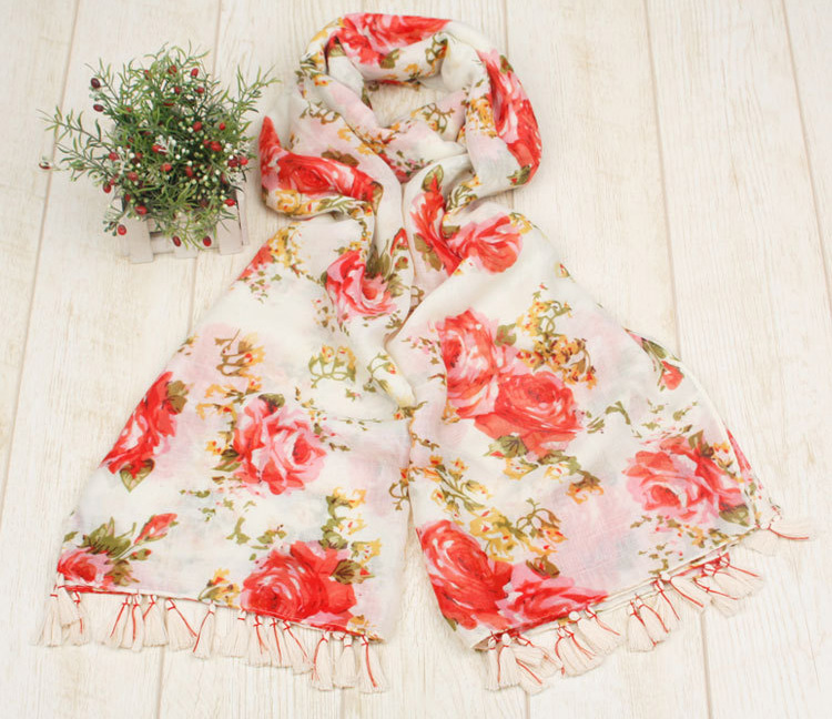 Wholesale cotton blend scarf