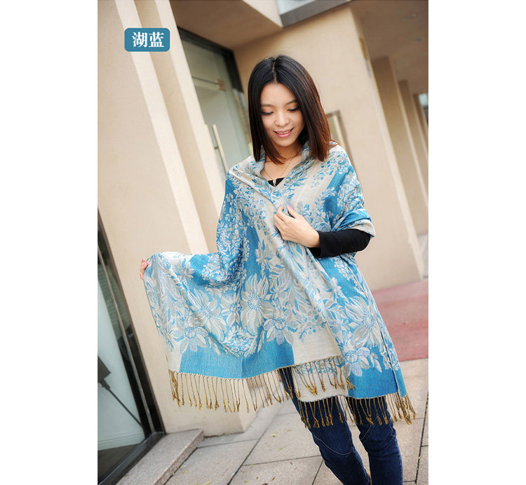 Canada cashmere floral scarf