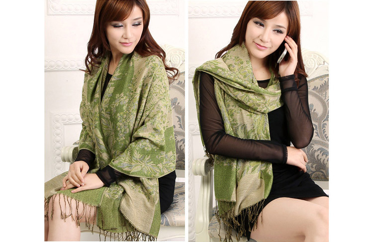 Canada cashmere floral scarf