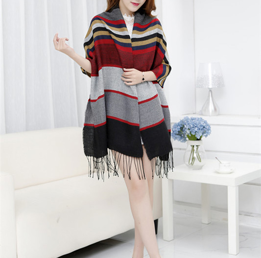 Wholesale striped cashmere scarf