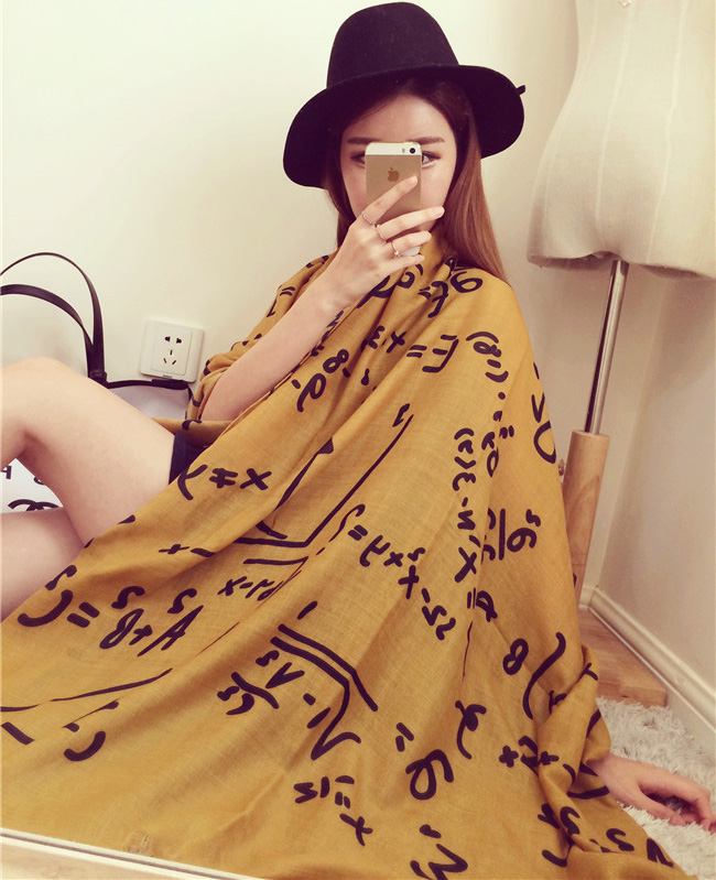 Wholesale letters printed scarf