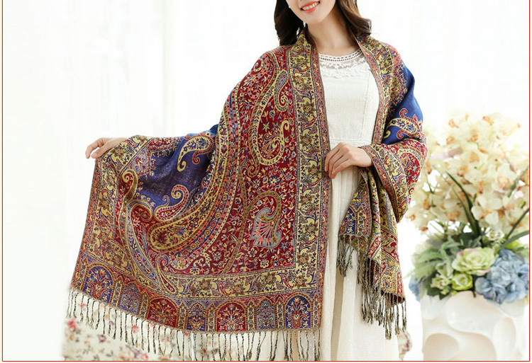 Wholesale jacquard knitted scarf