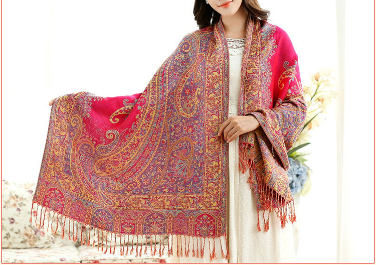 Wholesale jacquard knitted scarf