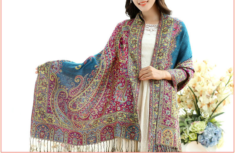 Wholesale jacquard knitted scarf