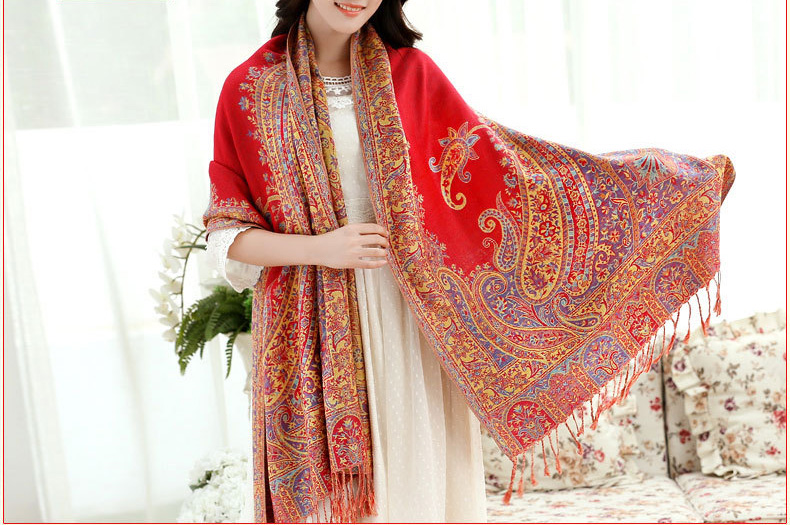 Wholesale jacquard knitted scarf