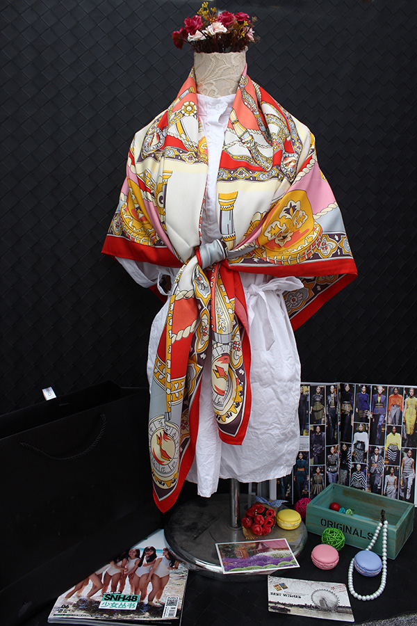 Wholesale large square cotton scarf