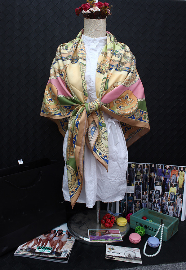Wholesale large square cotton scarf