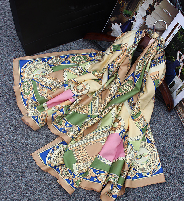 Wholesale large square cotton scarf