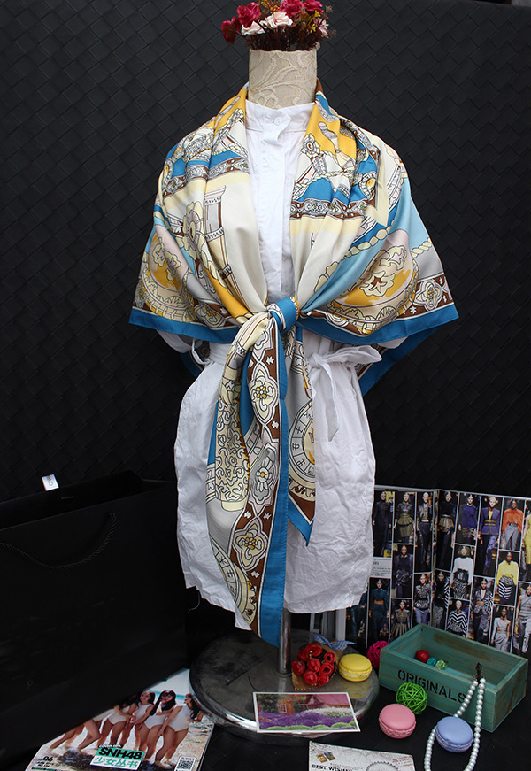 Wholesale large square cotton scarf