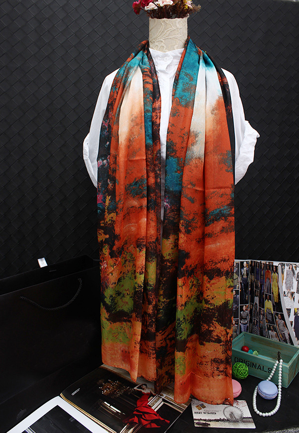Wholesale digital printed silk scarf