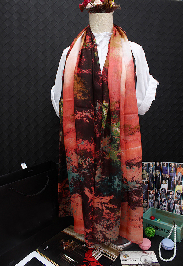 Wholesale digital printed silk scarf