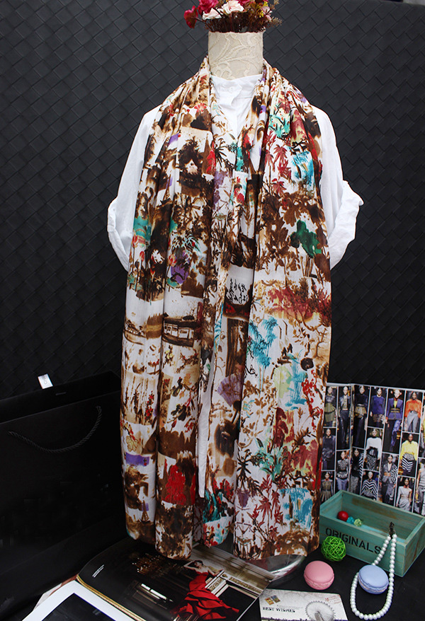 Women silk satin scarf wholesale