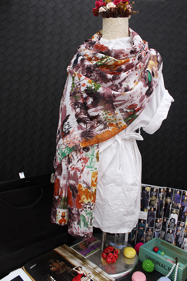Women silk satin scarf wholesale