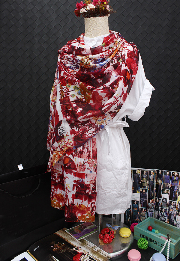 Women silk satin scarf wholesale