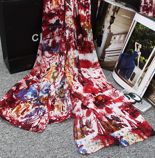 Women silk satin scarf wholesale