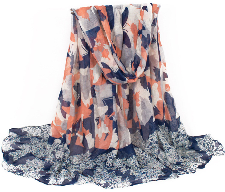 Wholesale infinity butterfly viscose scarf