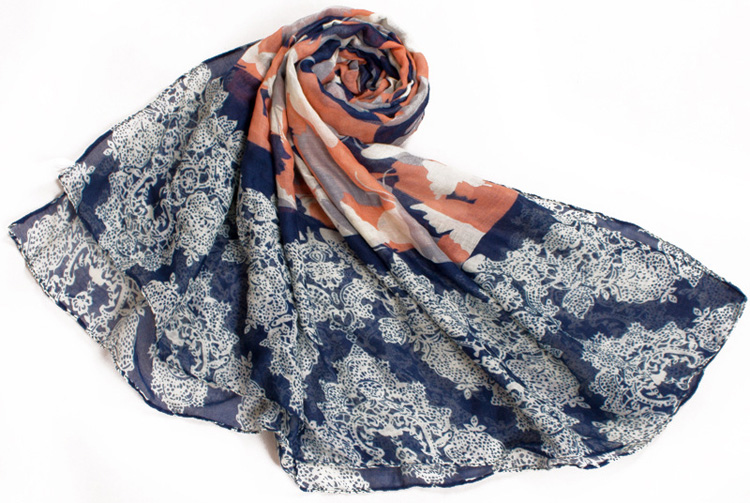 Wholesale infinity butterfly viscose scarf