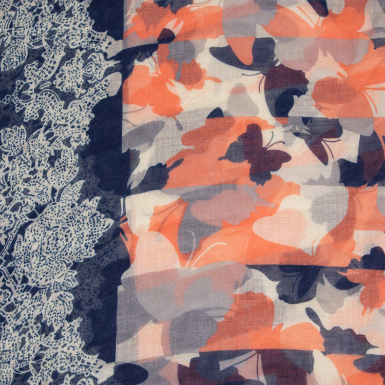 Wholesale infinity butterfly viscose scarf