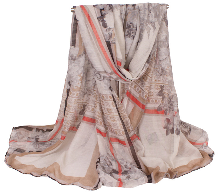 Wholesale women viscose satin scarf