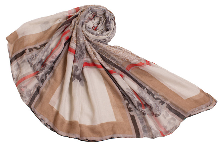 Wholesale women viscose satin scarf