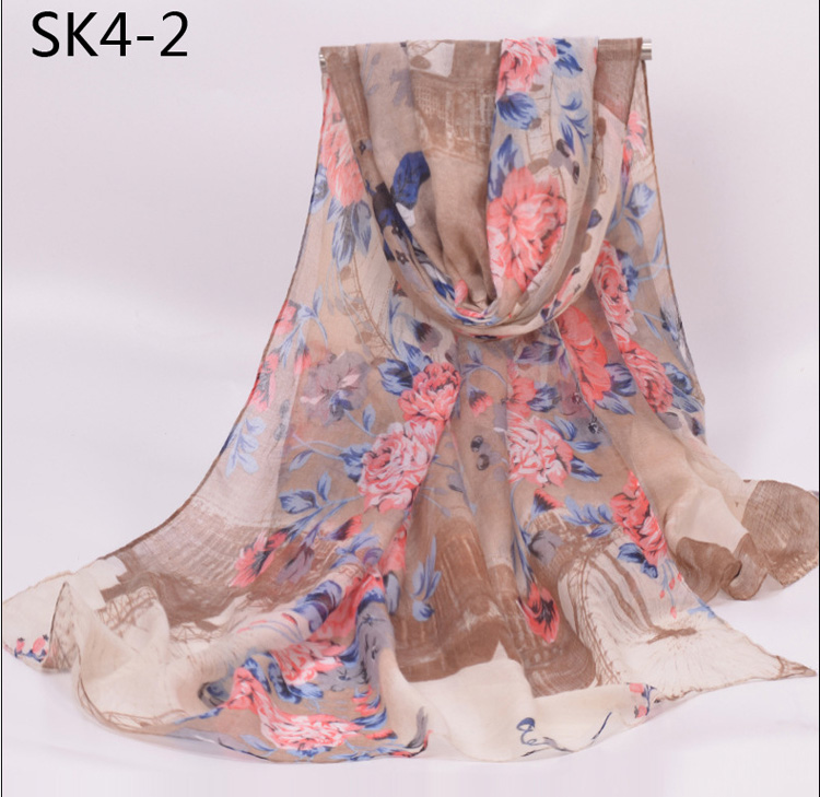 Polyester silk scarf wholesale