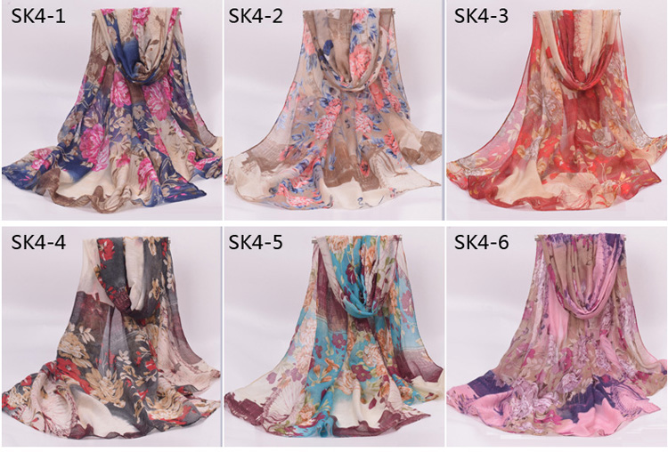 Polyester silk scarf wholesale